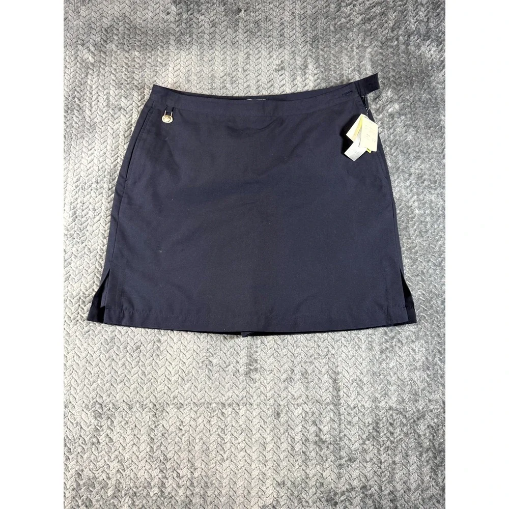 Liz Golf Coolmax Mini Skort Women 12 Navy Blue Built-in Brief Tennis Performance